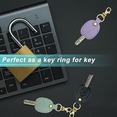 KRSURERICHER Leather Key Sleeve for Broken Key, Car Key Cover, Key Loop Replacment, Key Fod Protector Keychain for Women/Men thumbnail 5