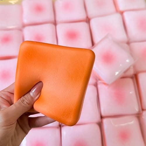 Toast Bread Slow Rising Squishy, Soft Foam Squishy Stress Relief Squeeze Toy, Premium Realistic Food Squishies, Cute Bakery-Style Squeeze Toy for Relax & Gift (Pink) thumbnail 6