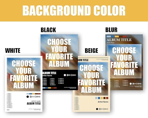 MAKE IT JACK JOHNSON Custom Album Poster with Personalized Tracklist, Music Cover Wall Art Print, Unique Song List Artwork for Home Décor, Modern Aesthetic Room Decoration, Personalized Gift for Music Lovers - #1 thumbnail 4
