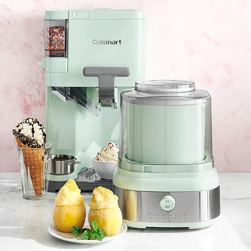 Cuisinart Soft Serve Ice Cream Machine- Mix It In Ice Cream Maker for Frozen Yogurt, Sorbet, Gelato, Drinks 1.5 Quart, Mint Green, ICE-48 thumbnail 7