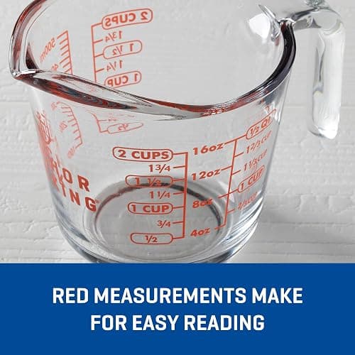 Anchor Hocking Glass Measuring Cups, 4 Piece Set (5 Ounce, 1 Cup, 2 Cup, 4 Cup liquid measuring cups) thumbnail 4