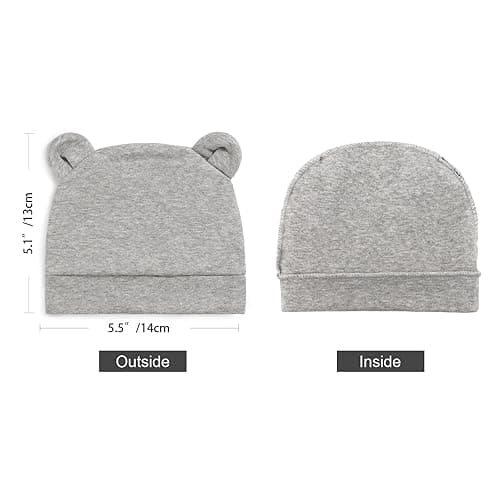 DRESHOW BQUBO 8 Pack Unisex Baby Beanie Hat Infant Toddler Kid Hats Baby Soft Cute Knit Cap Nursery Beanie thumbnail 8