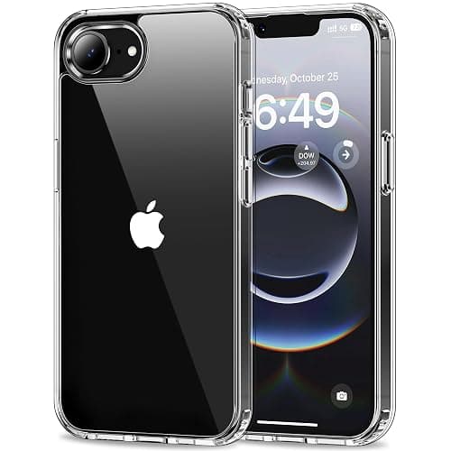 HOOMIL Case for iPhone 16e and iPhone 17e 6.1-Inch, Non-Yellowing, Drop Protection, Anti-Scratch Transparent Hard Back Phone Cover - Crystal Clear - Image 1