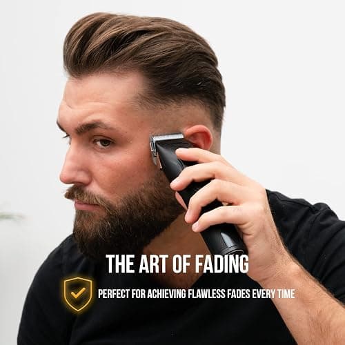 Novah® Professional Hair Clippers for Men, Professional Barber Clippers and Trimmer Set, Mens Cordless Hair Clipper for Barbers Haircut Kit Fade thumbnail 6