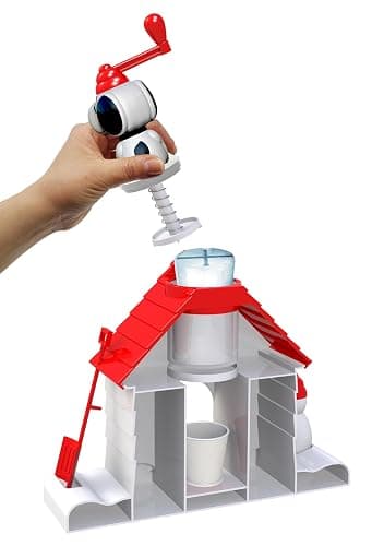 Cra-Z-Art Snoopy SNO-Cone Machine, Snow Cone Shaved Ice Maker Ice Shaver, Snoopy House Shaped Shaved Ice Maker Comes with Fruit Punch Flavor Packet, Ages 6 and Up, White thumbnail 6