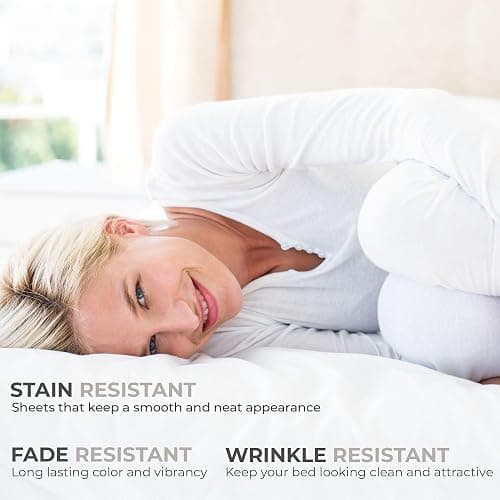 Sleepy Town Twin XL Size Bed Sheets - 3 Piece - Twin XL Sheet Set - Extra Soft, Comfy & Cooling - Easy Care - Shrinkage, Wrinkle & Fade Free - Brushed Microfiber - Deep Pocket (Light Sage Green) thumbnail 6