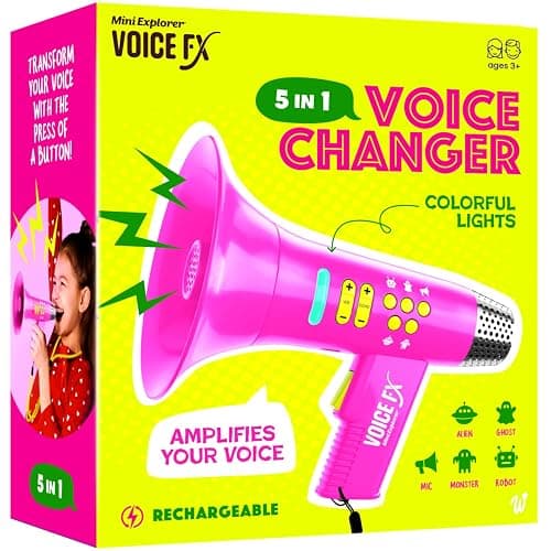 Mini Explorer Voice Changer for Girls - Kids Gifts for Kids Ages 3 4 5 6 7 8 Year Old Girl Birthday Gifts - Gifts for 4 Year Old Girl - Toddler Toys - Gift Ideas - Toys for Age 4-5 5-7 6-8 Years - Image 1