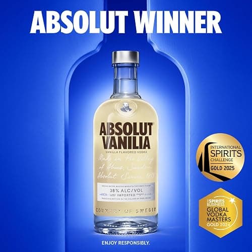 Absolut Vanilia Flavoured Vodka, 38% ABV, 70 cl, Made in Southern Sweden, Award Winning Taste, Vodka with the taste of Vanilla, Works Well for Cocktails, Passionfruit Martini thumbnail 2