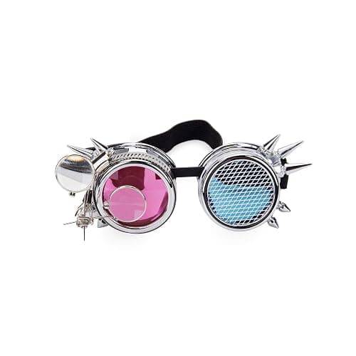 Lelinta Vintage Steampunk Goggles Glasses Halloween Costume Accessories for Men Women Cosplay Party - Image 1