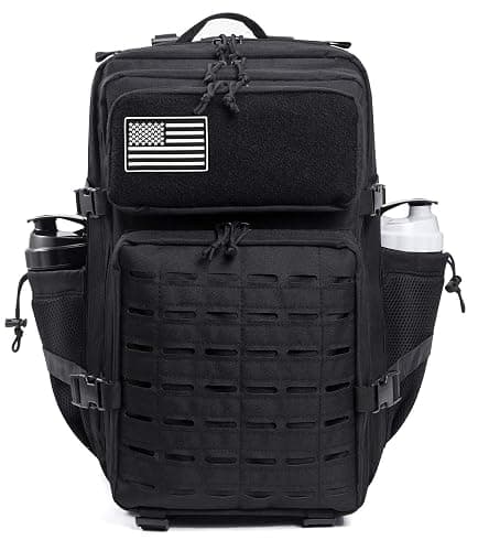 QT&QY 25L/45L Grande capacité Sacs à dos tactiques militaires pour hommes Sac de jour Molle sac à dos de fitness Sac à dos de randonnée avec porte-bouteille - Image 1