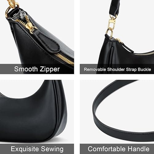 KKXIU Shoulder Bag for Women Small Purse Cute Clutch Hobo Handbag Trendy Crescent Bag thumbnail 4