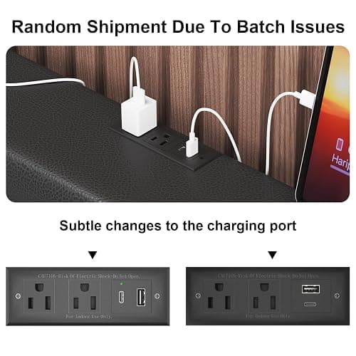 Queen Size Bed Frame with 4 Storage Drawers and LED Lights, Upholstered Platform Bed with Adjustable Headboard and Charging Station, Metal Slats Support, No Box Spring Needed,Easy Assembly, Black thumbnail 10