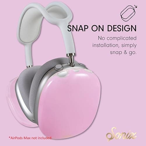 Sonix Protective Case Cover for AirPods Max Headphones | Jelly Series | Jelly Pink thumbnail 4