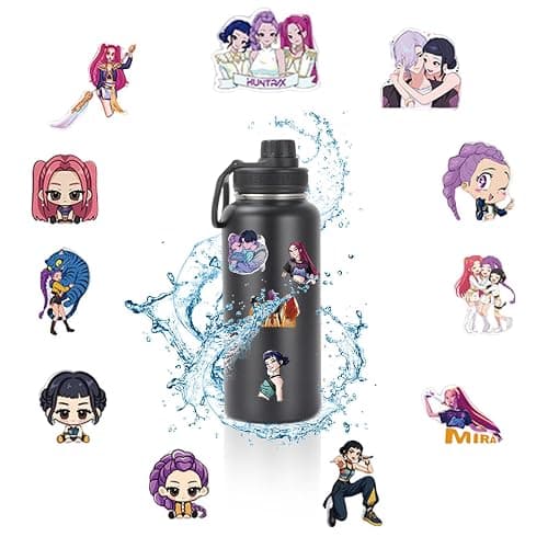 74Pcs Cute Anime Stickers, Cute Cartoon PVC Movie Decals, Perfect for Laptop, Phone Case, Helmet, Water Bottle, Travel Case, Guitar, Ideal Gift for Kids and Adults thumbnail 6