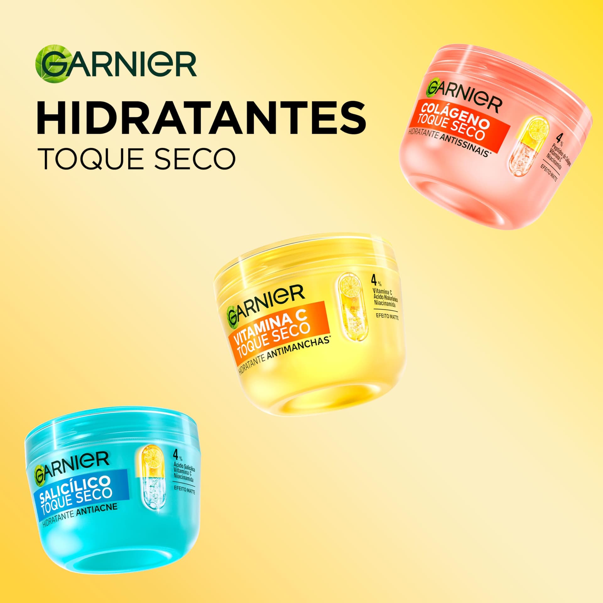 Garnier, Gel Creme Hidratante Facial Antimanchas Toque Seco, com Vitamina C, Niacinamida e Ácido Hialurônico, Controla a Oleosidade e Uniformiza a Pele, 85g thumbnail 11