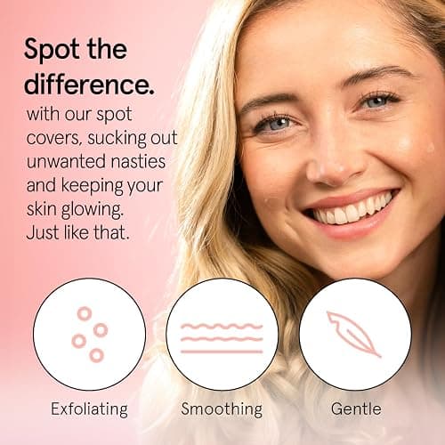 grace & stella Award Winning Pore Strip - Pimple Patches for Face - Hydrocolloid Acne Patches for Shrinking Zits, Breakouts - Spot Stickers - Dermatologist-Tested, Vegan (Invisible, 36 Count) thumbnail 3