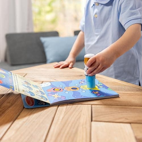 Melissa & Doug Sticker Wow!™ 24-Page Activity Pad and Sticker Stamper, 300 Stickers, Arts and Crafts Fidget Toy Collectible Character – Astronaut - for Kids Ages 3+ - FSC Certified thumbnail 3