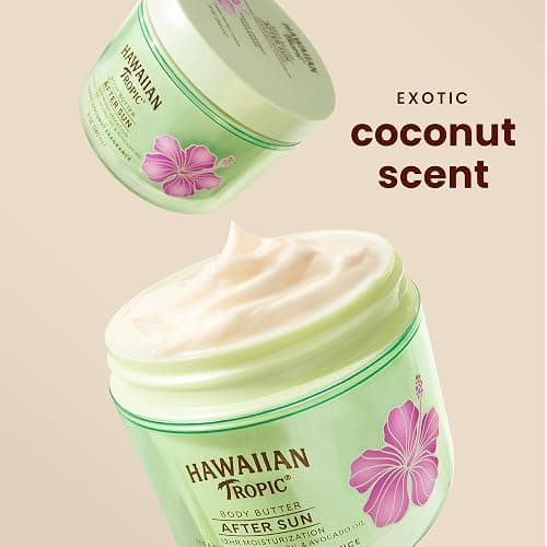 Hawaiian Tropic After Sun Body Butter with Coconut Oil, 8 oz, After Sun Lotion, Moisturizing Body Lotion, After Sun Moisturizer, Coconut Body Butter, After Sun Care, After Sun Skin Care, 8 oz thumbnail 3