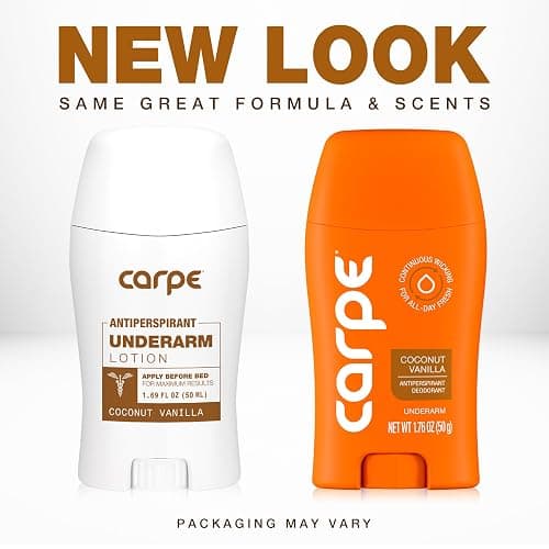 Carpe Underarm Antiperspirant Deodorant Advanced Sweat & Odor Protection Formula - Antiperspirant for Women & Men Helps to Combat Excessive Sweating with Odor Control - Coconut Vanilla thumbnail 2