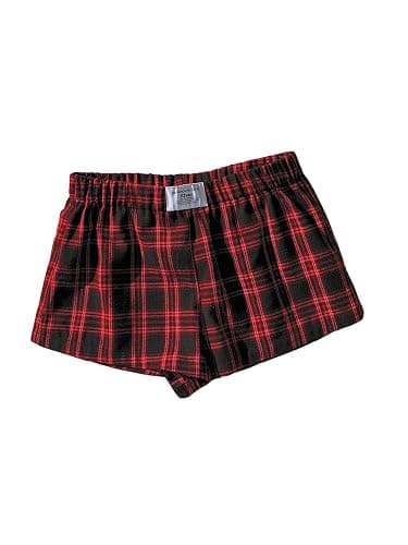SOLY HUX Women's Plaid Pajama Shorts Elastic Low Rise Y2k Casual Summer Sleep Pj Lounge Shorts - Image 1
