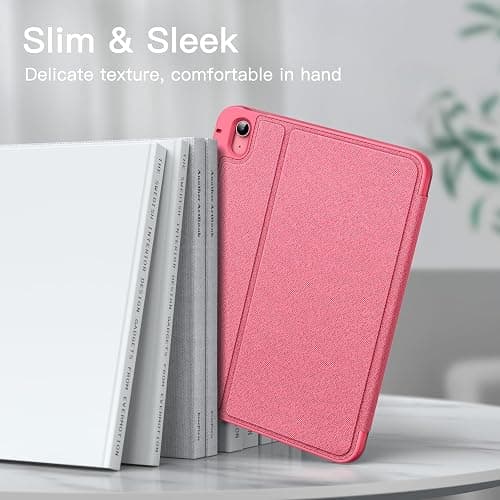 JETech Case for iPad (A16) 11th/10th Generation (2025/2022) with Pencil Holder, Slim Folio Stand Protective Tablet Cover, Multi-Angle Viewing (Pink) thumbnail 4
