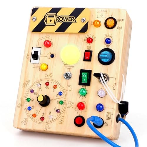 Grarain Busy Board for Toddlers - Montessori Educational Toy for 1-3 Year Old Boys & Girls | Travel-Friendly Sensory Learning Activity | Ideal for Kids with Autism(Clocks Busy Board) - Image 1