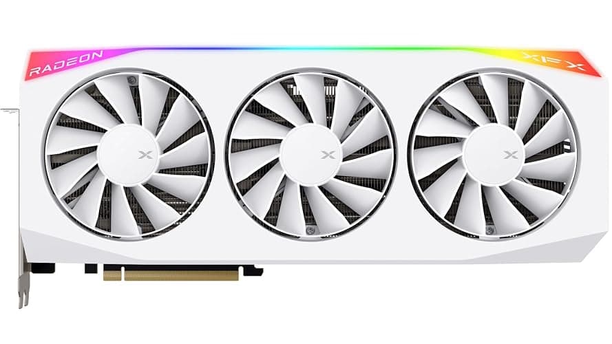 XFX Mercury AMD Radeon RX 9070XT OC Gaming White Edition with RGB 16GB GDDR6, HDMI 3xDP, AMD RDNA 4 RX-97TRGBBW9 thumbnail 4