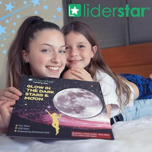 Glow in The Dark Stars and Moon for Ceiling, Luminous Stars and Moon Wall Decal, Wall Decor, Sticky Fluorescence Stars, Gift for boy and Girl Perfect for Kids Nursery Bedroom Living Room(Blue) thumbnail 4