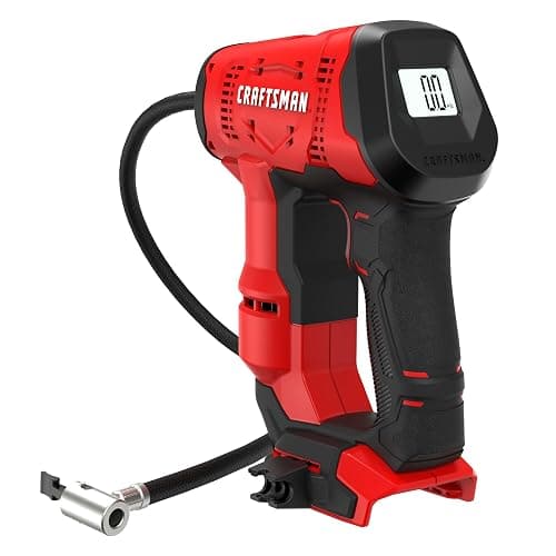 CRAFTSMAN V20 Air Compressor Portable, Cordless Tire Inflator, Up To 150 PSI Tire Pump, with Digital Pressure Gauge, Tool Only (CMCE521B) - Image 1