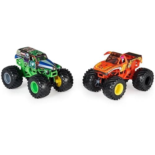 Monster Jam, Official Grave Digger Vs. El Toro Loco Die-Cast Monster Trucks, 1:64 Scale, Kids Toys for Boys Ages 3 and up thumbnail 3