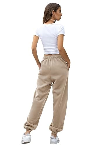 YLDUJ AMUM Women's Sweatpants Casual Drawstring Sweat Pants Workout Athletic Joggers with Pockets thumbnail 3