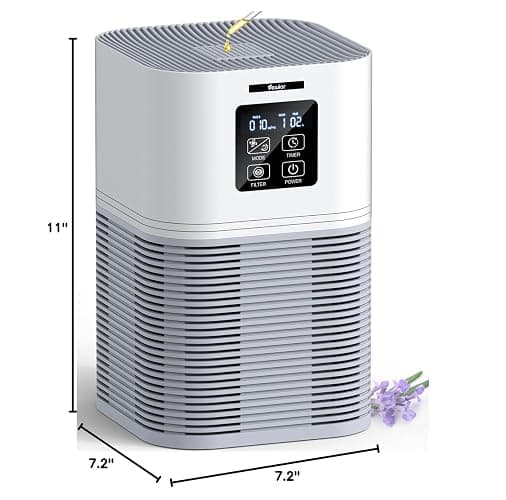 VEWIOR Air Purifiers for Home, Air Purifiers for Large Room up to 1200 sq.ft, H13 True HEPA Air Filter with Fragrance Sponge 6 Timers Quiet Air Cleaner for Pet Dander Wildfire thumbnail 2