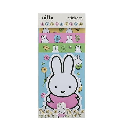 Miffy Sticker Set | Cute Bunny & Floral Designs | 5 Sheets of Colourful Stickers for Crafts, Journals & Decoration | Official Miffy Stationery, Gifts & Accessories thumbnail 2