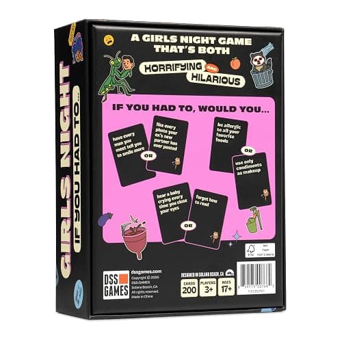The Girls Night If You Had To… Game [Funny Would You Rather Cards for Women | Perfect for Bachelorette Parties, Birthdays, Gifts for Best Friend, Girls Trips | Adult Party Game for Ages 17+] thumbnail 5