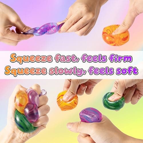 4 Pack Squishy Fidget Toys Stress Cube Bulk, Squishies Slow Rising Stress Balls for Adults Kids, Sensory Fidget Toys for Anxiety Relief, Small Squishy Toys for Classroom Prizes Party Favors thumbnail 4