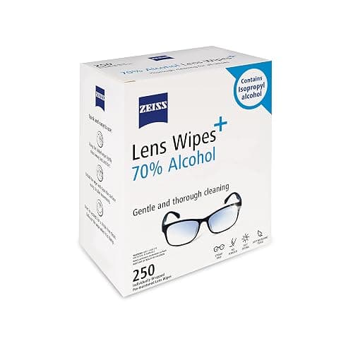 ZEISS Pre-Moistened Lens Cleaning Wipes with 70% Alcohol, 250 Count thumbnail 2