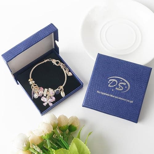 DS Charm Bracelets for teen girls exquisite cute cartoon friendship bracelet Gold Stainless Steel Bangle birthday Gift box Adjustable little girls kids jewelry holiday gifts thumbnail 6