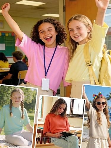 Girls Short Sleeve Sweaters 2026 School Picture Teen Croped Summer Fall Fashion Outfits Lightweight Pullover Tops thumbnail 4