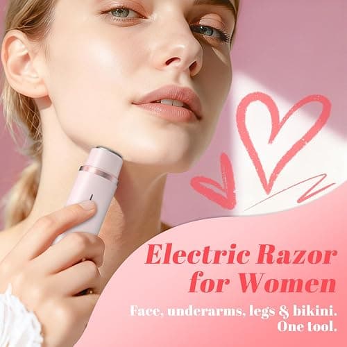 Fanovae Bikini Trimmer for Women – Gentle Electric Razor for Sensitive Areas, Waterproof USB-C Rechargeable Shaver for Body & Face, Stocking Stuffers Holiday Gift Petal Pink thumbnail 3