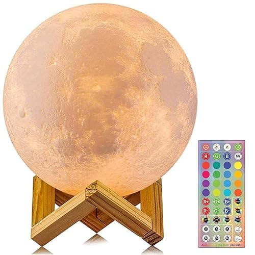 CPLA Moon Lamp Upgrade 128 Colors, Gifts for Girls Boys Kids Toddlers Teens Sister Birthday, Ages 5 6 7 8 9 10 11 12 13 14 15 16-20 Year Old Gifts - Moon Lamp