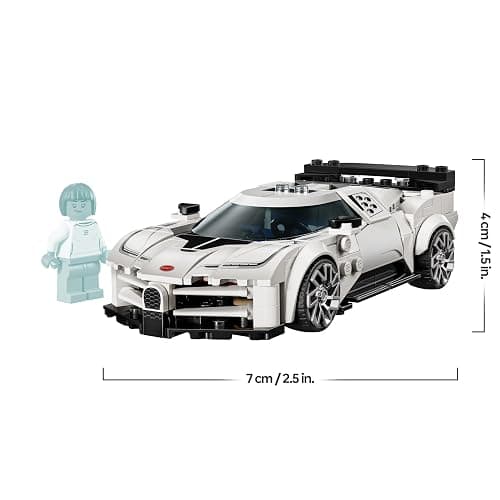 LEGO Speed Champions Bugatti Centodieci Hyper Sports Car Toy - Car Model Kit with a Driver Minifigure - Birthday Gift for 9+ Year Old Boys - 77240 thumbnail 3