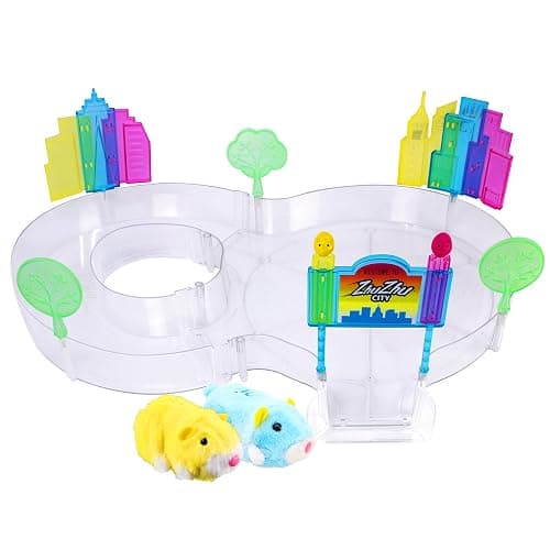 zhuzhu City Downtown Starter Playset with (Pipsqueak and Sophie) Electronic Hamsters, Children Ages 4 and up - Image 1