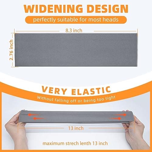 8PCS Summer-Exclusive Non Slip Sports Elastic Soft Running Fashion Headbands Absorb Sweat for Women & Men Working Out, Travel thumbnail 5