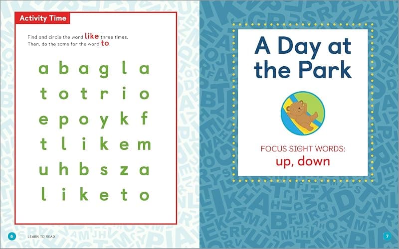 Learn to Read: Sight Words Storybook: 25 Simple Stories & Activities for Beginner Readers thumbnail 5