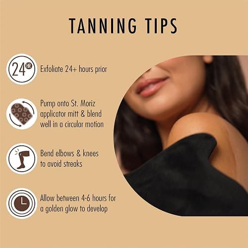 St Moriz Professional Medium Self Tanner Mousse - Sunless Instant Self Tanning Foam for a Deep, Natural Looking Fake Tan - With Aloe Vera & Vitamin E (6.76 fl oz) thumbnail 5