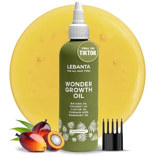 Lebanta Batana Oil For Hair Growth - 100% Pure, Raw & Natural Blend With Organic Castor, Pumpkin Seed, Coconut and Rosemary Oil - Thicker, Stronger Hair For Men & Women Scalp (1 Pack) - Image 1