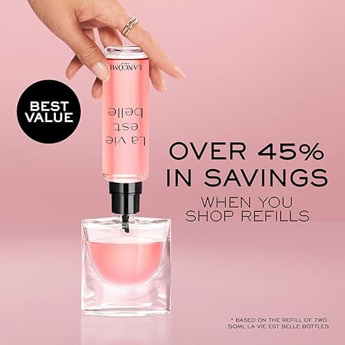 Lancôme La Vie Est Belle Eau de Parfum - Long Lasting Fragrance with Notes of Iris, Earthy Patchouli, Warm Vanilla & Spun Sugar - Floral & Sweet Women's Perfume thumbnail 7