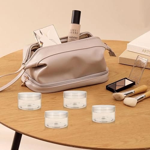 4 Pack 1 Oz (30ml) travel containers for creams Leak Proof with Labels thumbnail 6