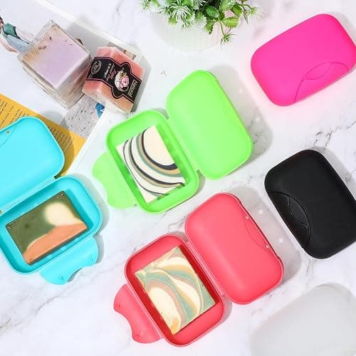 Nuogo 30 Pcs Soap Box Holder Bulk Portable Travel Soap Dish Case Plastic Leakproof Container for Home Bathroom Outdoor Camping Hiking Vacation Gym Shower thumbnail 7