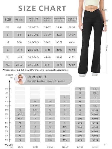 COPYLEAF Flare Leggings with Pockets for Women Seamless Crossover Yoga Pants with Tummy Control Bootcut Work Pants Trendy thumbnail 7